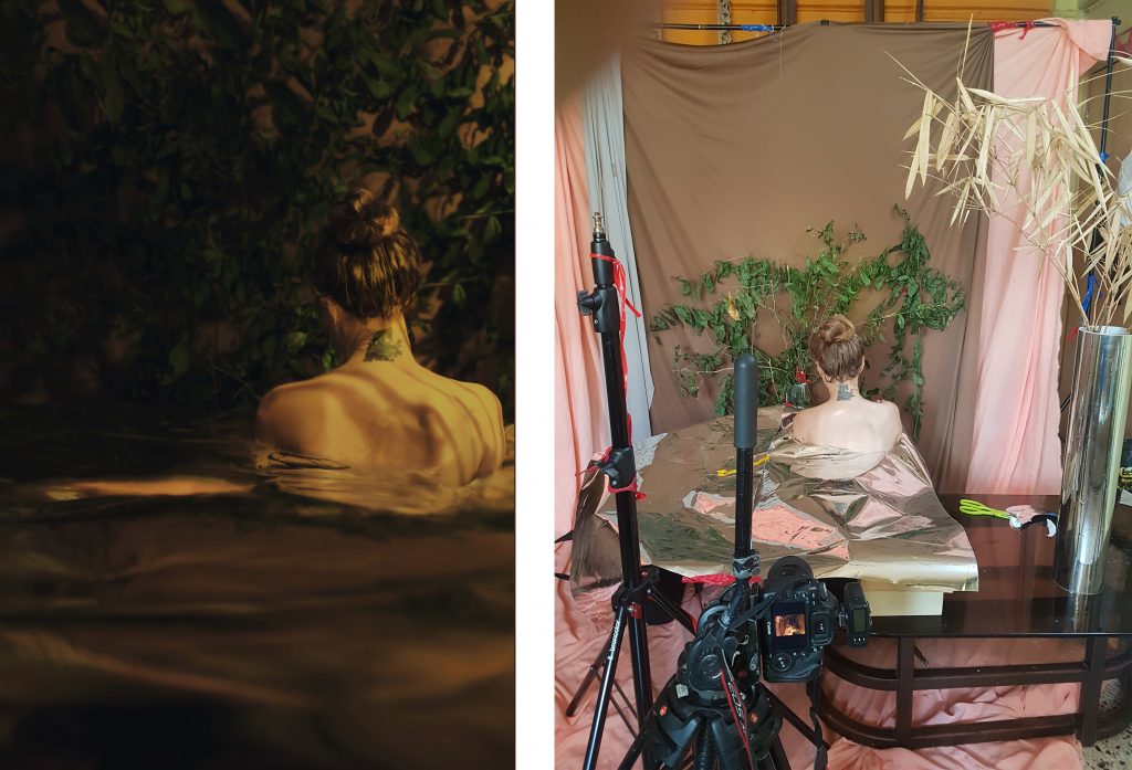 Take Me Away – Self-Portrait Project. Imitating Nature at Home using just Props and Light